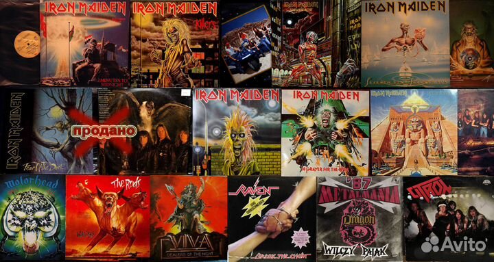 Импорт. пластинки в стиле Heavy и Trash Metal rock