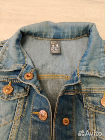Джинсовая куртка zara для девочки 98