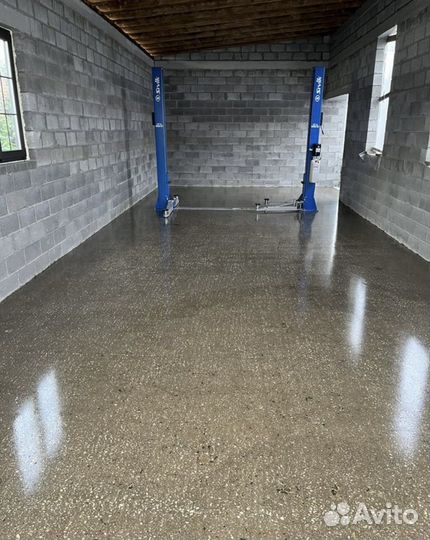 Шлифовка бетона камня Мазайка