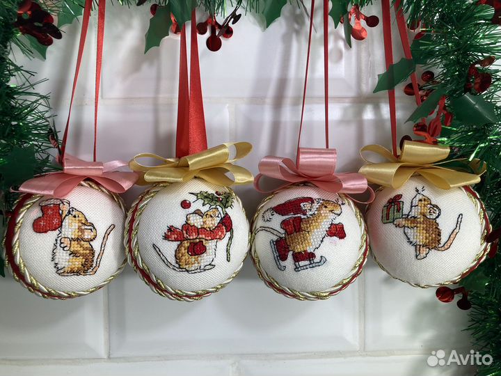 Новогодние шары ручной работы