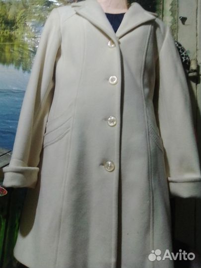 Пальто женское осень весна 46 48 шерсть
