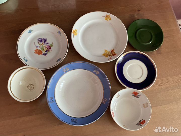 Тарелки дулево посуда СССР