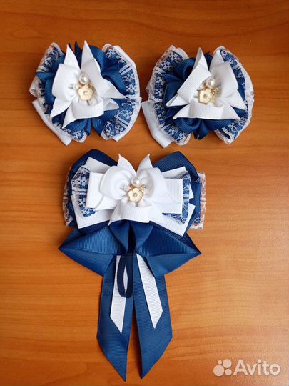 Канзаши, банты для волос и галстук