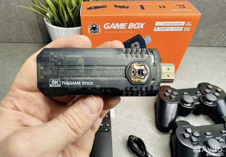 Игровая приставка Game Box 8k + Android Tv + Game