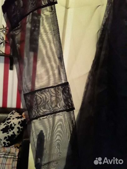 Тюль черная