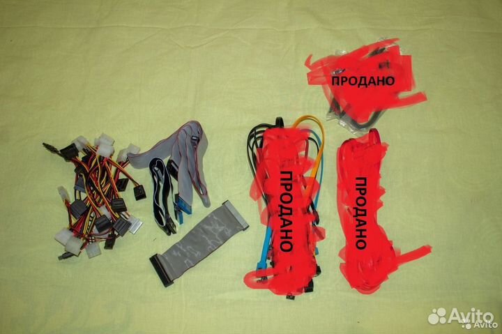 IDE, SATA, разветвители, LAN кабели