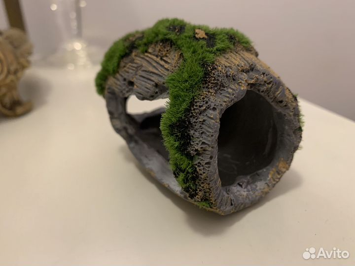 Декорации для аквариума бочка