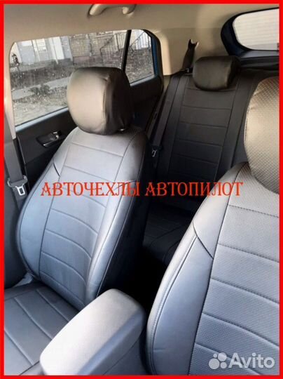 Чехлы Автопилот Hyundai ix35 из экокожи чёрные