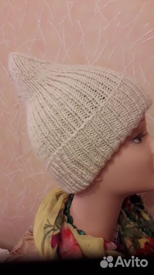 Шапка вязанная тыковка, молодежная, мужская, женс