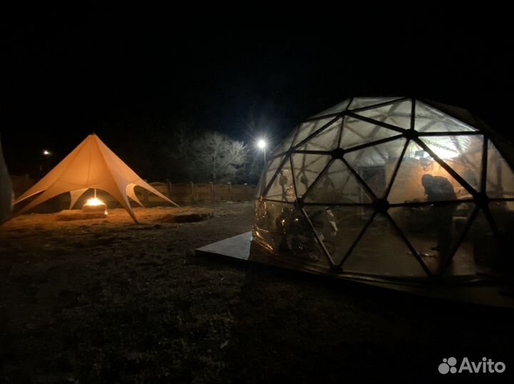 Купольный шатер для глэмпинга