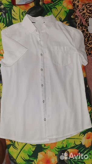 Рубашка школьная 140 размер для мальчика
