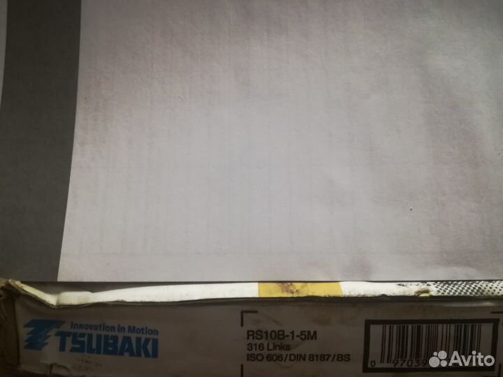 Цепи приводные Tsubaki RS20в-1,12В-1,10В-1, 08В