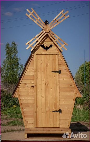 Дачный туалет деревянный BAG338