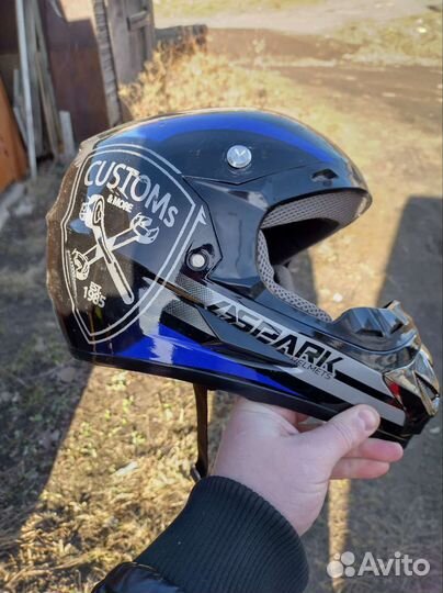 Детский кроссовый шлем