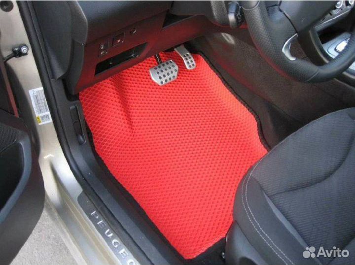 Автоковрик EVA на Черри Тиго с 3D бортами эва