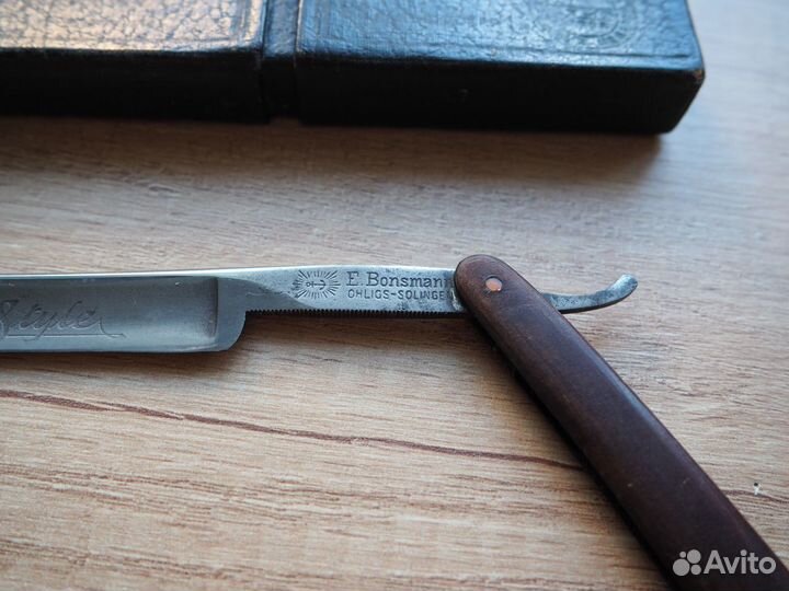 Винтажная Редкая бритва e. bonsmann solingen