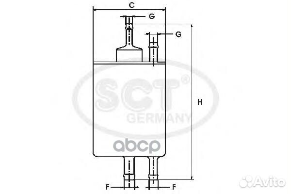 Фильтр топливный ST800 SCT