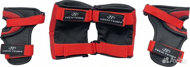 Защита tech team Safety Line 400 черно-красный Ana