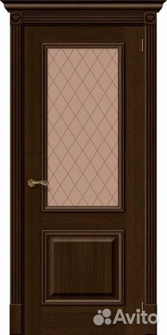 Межкомнатная дверь Классик-13, остеклённая, Golden