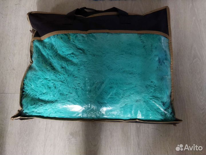 Плед пушистый травка