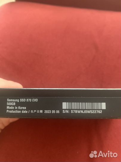 Оригенальный SSD samsung 870 evo 500Gb