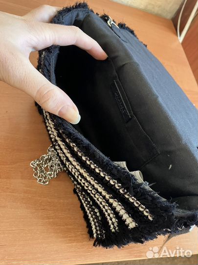 Сумка/клатч zara hand made, новая, твид