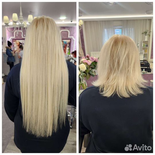 Наращивание волос, висков, чёлки