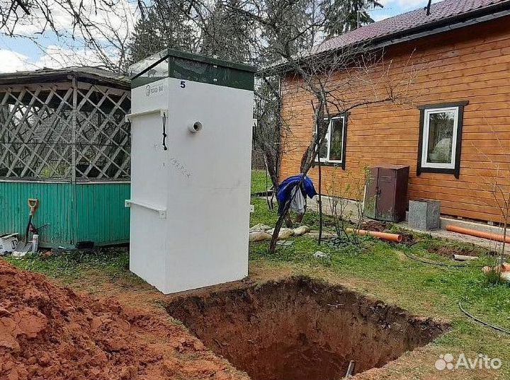 Септик без откачки. Под ключ