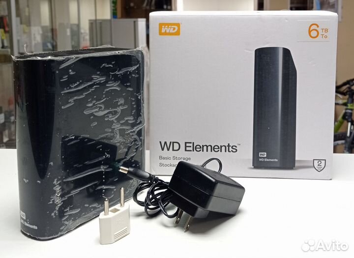 Переносной жёсткий диск WD Elements 6TB