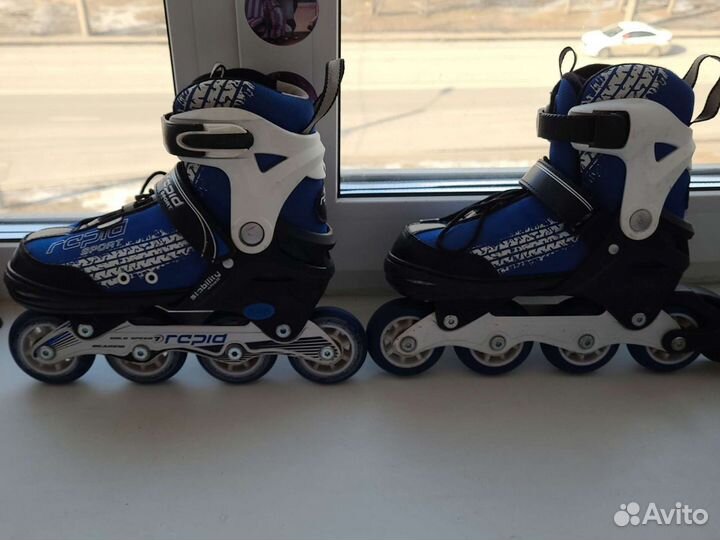 Роликовые коньки детские раздвижные