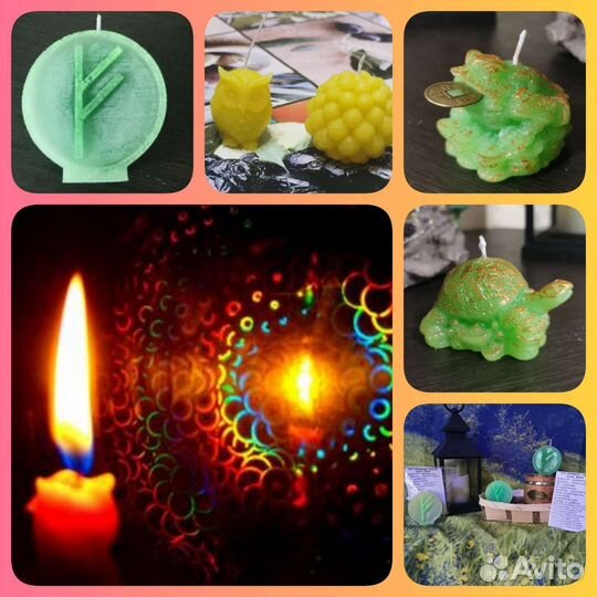 Свечи восковые (ручная работа)