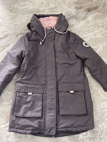 Парка для девочки 116р осень