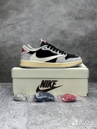 Кроссовки Nike air jordan 1 low travis scott