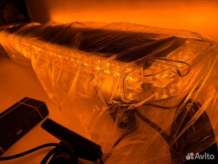 Мигалка желтая стробоскоп 100 см