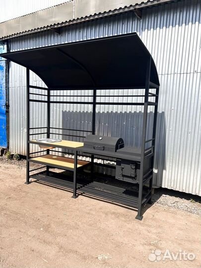 Мангал с мойкой