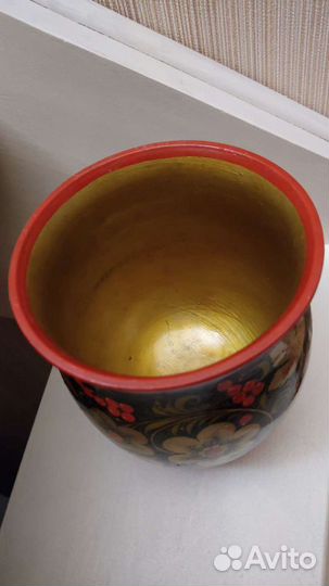 Ваза хохлома хохломская роспись