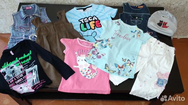 Вещи пакетом на девочку 110-116
