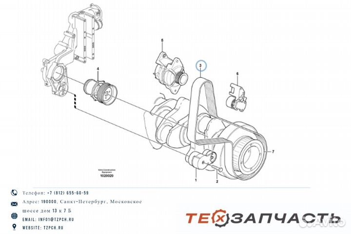 Ремень приводной VOE21620132 / 21620132