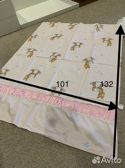 Бортики(бамперы) с комплектом детского постельного