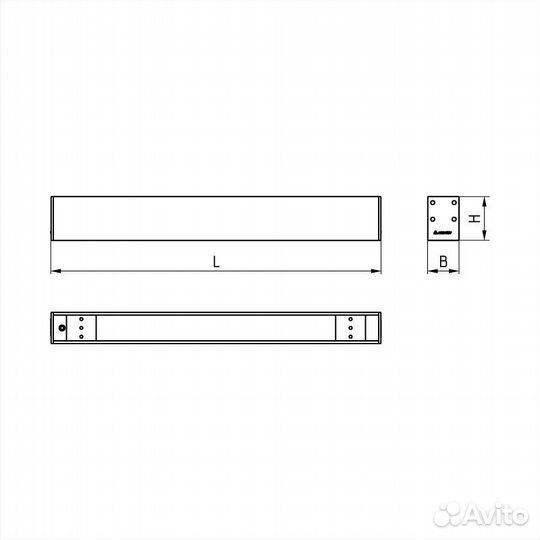 Светильник дпо02-40-041 Line Low EM3 940