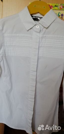 Школьный сарафан, юбка и блузки 122,128,134