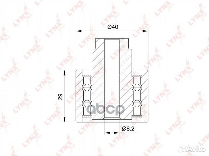 Ролик обводной ремня грм 0,345 PB3148 lynxauto