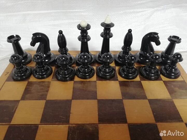 Шахматы СССР Фигуры из карболита 70-е г.г