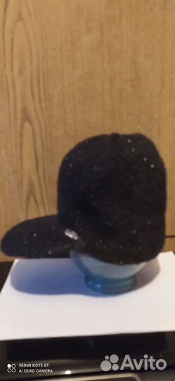 Шапка женская вязаная черная