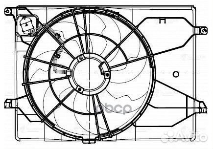 Вентилятор радиатора KIA Sorento III (14) 2.4i (с