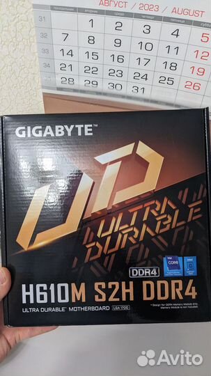 Intel core i3 12100f + h610 + 16gb + 500gb + кулер