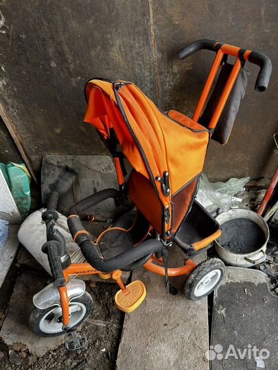 Детский велосипед с родительской ручкой