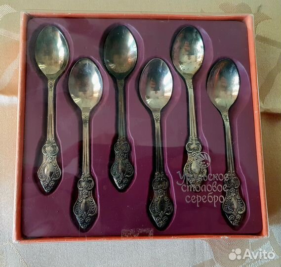 Ложки чайные и кофейные серебро СССР