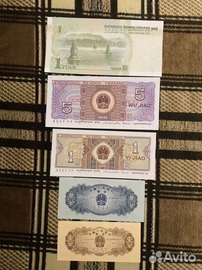 Банкноты Северной Кореи и Китая UNC