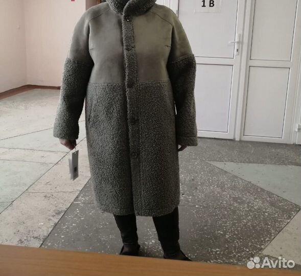 Пальто женское цвет мята